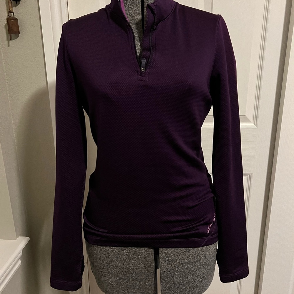Under Armour Women Purple Track Jacket Size M